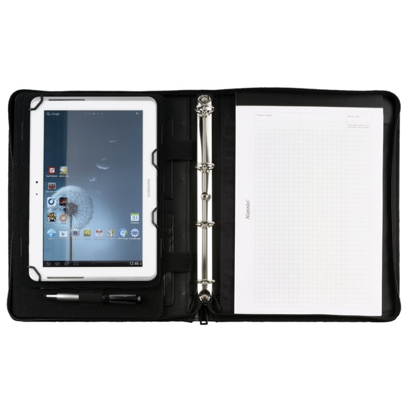 Alassio tablet organizer IMPERIA, A4, zwart, kunstleer